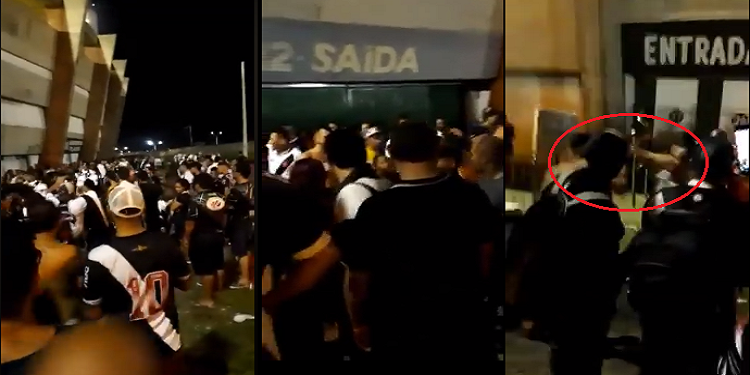 Torcedor do Flamengo é agredido por vascaínos no Estádio Albertão